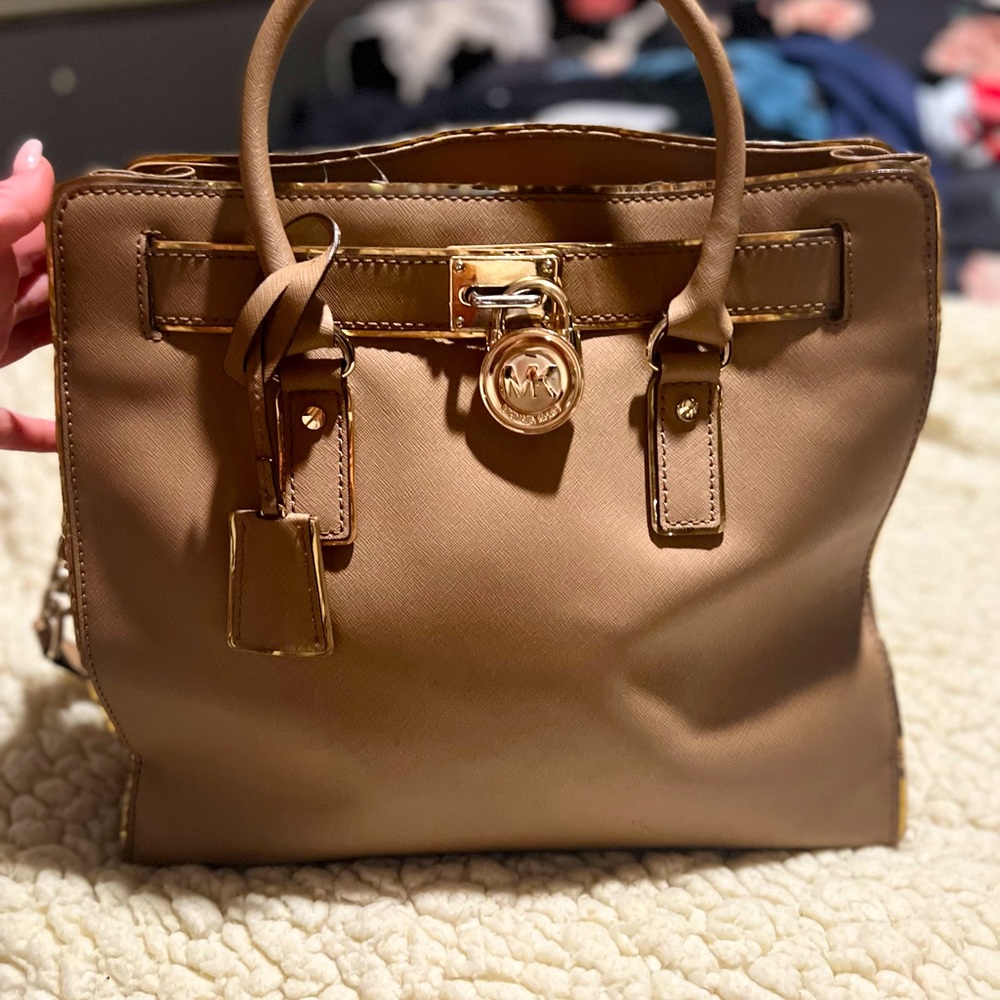 Michael Kors - Hamilton Saffiano Leather large satchel -